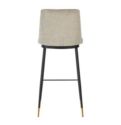 High Quality Home Commercial Bar Stool Bar Chair with Modern Fabric Back