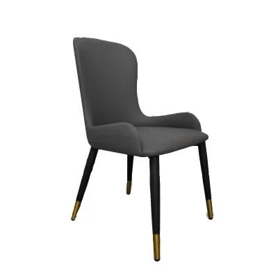 Fabric Modern Design Home Furniture Velvet Dining Living Room Dining Chair with Metal Legs