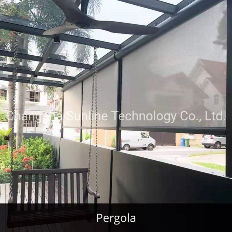 Outdoor Windproof Roller Blinds with Smart Control