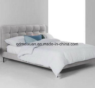 Solid Wooden Fabric Bed Modern Bed (M-X2390)
