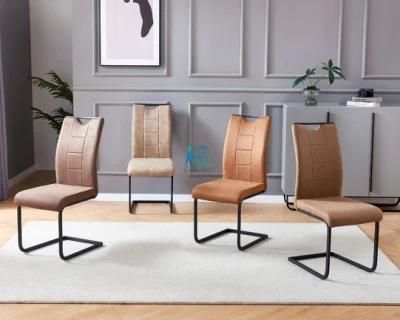Okay Wholesale Nordic Modern Luxury Design Furniture Dining Room Chairs Dining Chairs with Metal Legs