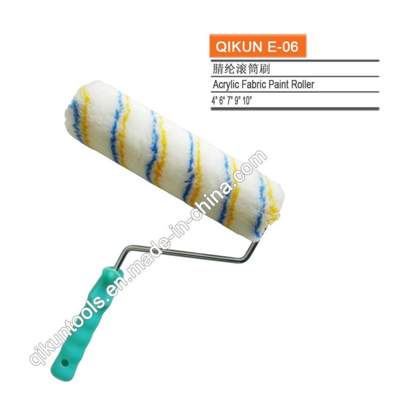 E-04 Hardware Decorate Paint Hand Tools Plastic Handle Acrylic Fabric Paint Roller