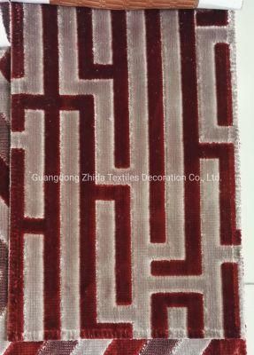 Home Textiles 100% Polyester Cut Velvet Terciopelo Bar Decorative Sofa Covering Fabric
