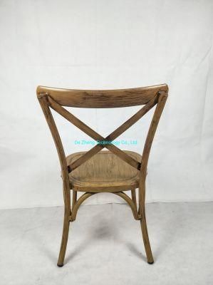 Vintage Bamboo Painting Outdoor Cafe Chair Aluminum Bar Dining Chair