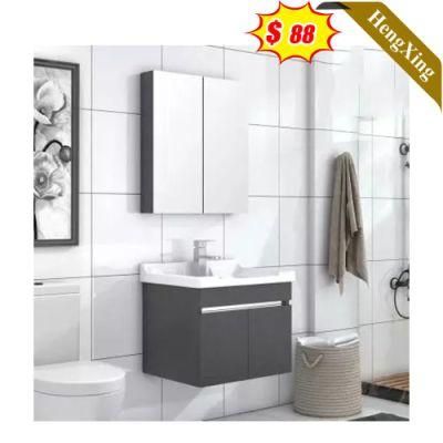 Hot Sale Bathroom Furniture Basin Wood MDF Board Storage Bathroom Vanity Cabinet with Mirror (UL-9NE1367)