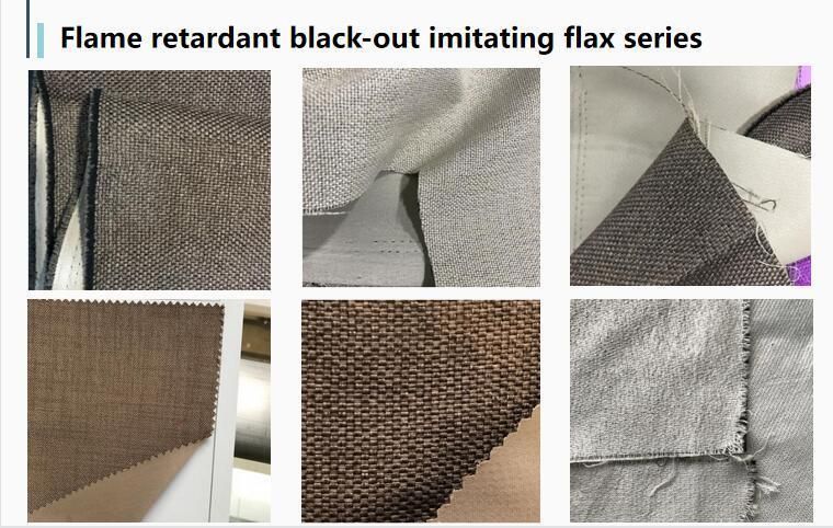 Inherently Fire Retardant Polyester Linen Like Fabric for Chair Cover