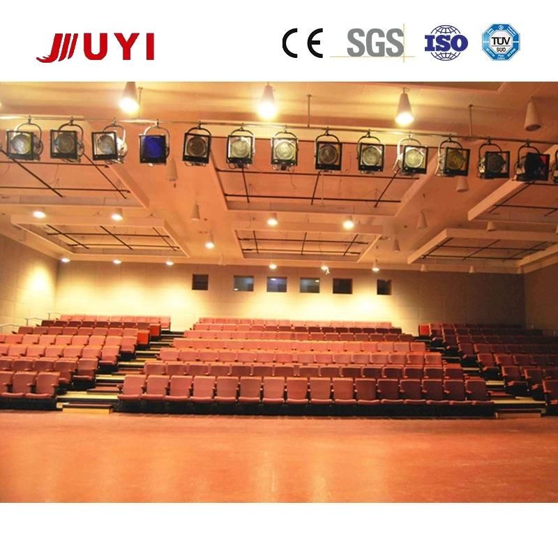 Grandstand Telescopic Expand Bleacher Modern Factory Price Indoor Theater Bleacher Seating with Backs Fabric Seat with Wooden Shell