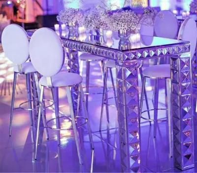 Modern Metal Bar Set Patio Outdoor Backyard Garden Furniture Bar Table Chair High Stool Sets