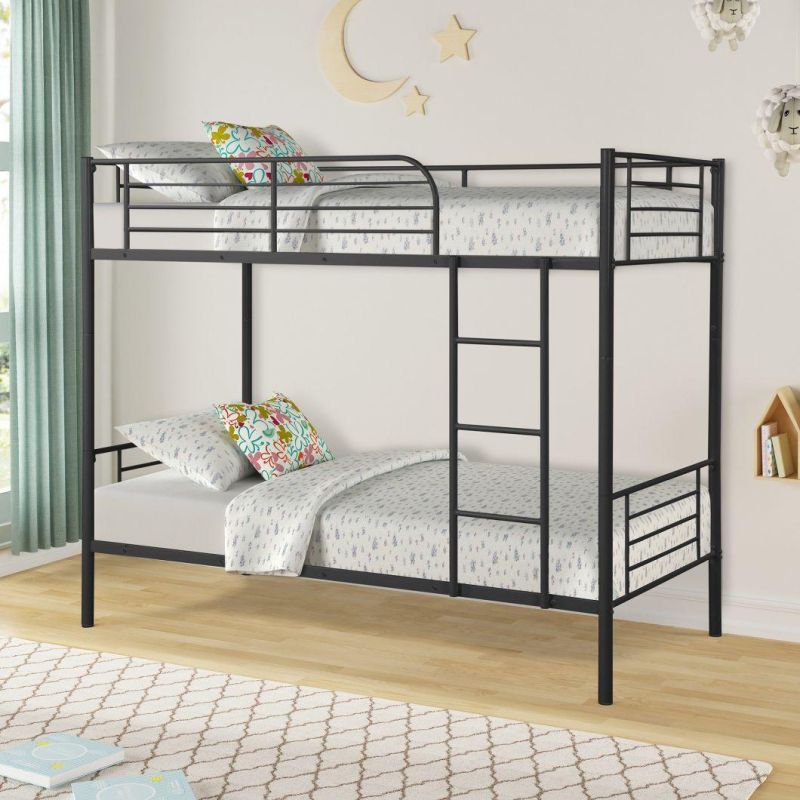 Heavy Duty Student Use Metal Bunk Bed Strong Quality Double Deck Bed for Home School