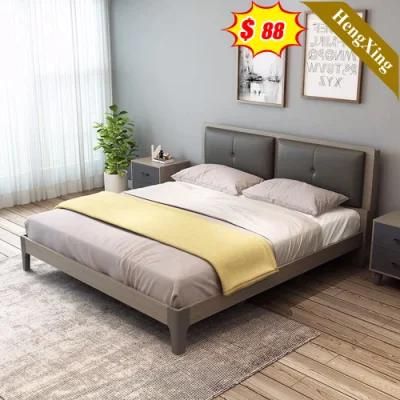 Modern Wooden Double Beds Mattress Bedroom Furniture King Bed with Storage