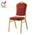 Cheap Stacking Gold Metal Banquet Chair for Hotel and Conference