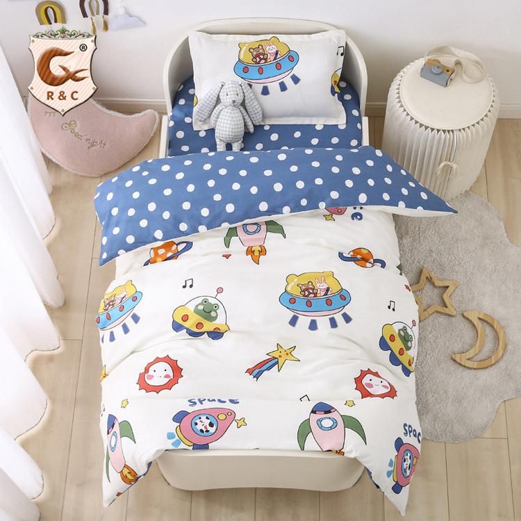 High Quality Cartoon Animal Crib Toddler Bedding Set Children′s Bed Set