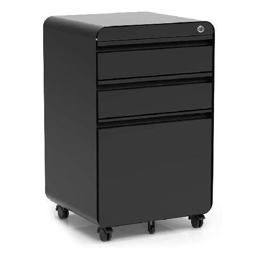 Hot Sale Office Furniture Mobile Pedestal Filing Cabinet 3 Drawer Storage Cabinet