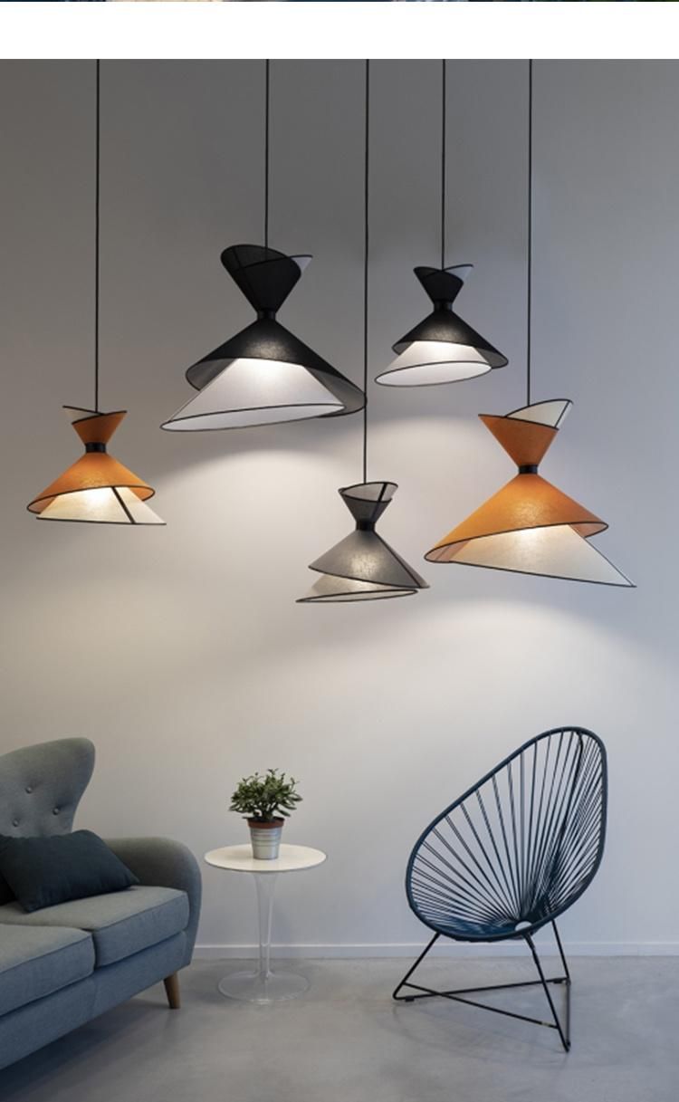 Nordic Design Indiviudal Fabric Art Decorative Pendant Light Color Lighting for The Living Room (WH-MI-165)