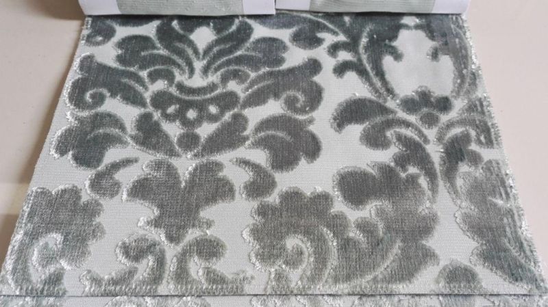 Home Textiles New 100% Polyester Cut Velvet Furniture Fabric