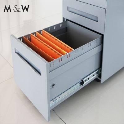 Factory Wholesale 2 Drawer File 3 Storage High Metal Mobile Pedestal Filing Cabinet