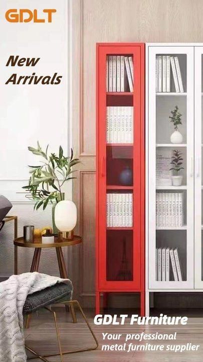 Tall Steel Cabinets Locking Metal Storage Cabinet with 4 Adjustable Shelves and 2 Doors Lockable Metal Storage Cabinets