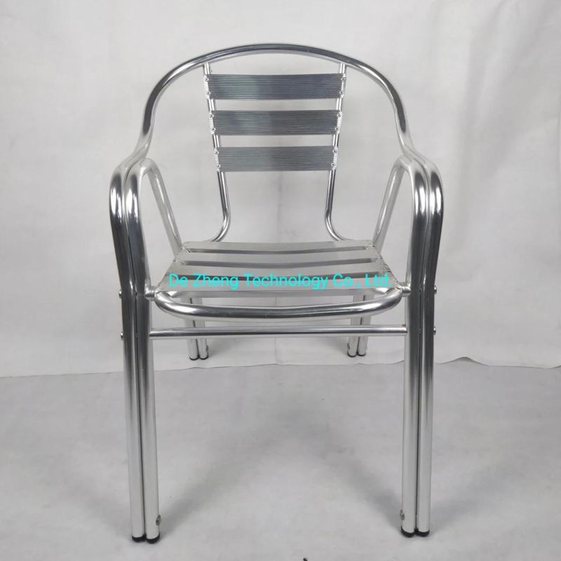 Outdoor Furniture Patio Aluminum Garden Chairs Set Backyard Dining Bar Restaurant Chair Set