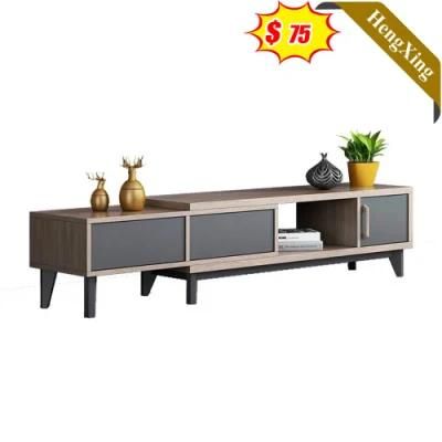 Popular Style Open Lockers Wooden Living Room Furniture TV Stand with Drawers Cabinet