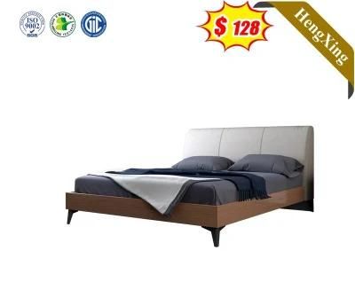 Modern Cloth Pattern Bed Upholstered Bedroom Furniture Double Bed