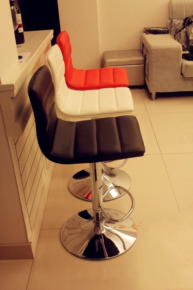 Salon Counter High Bar Chair modern Cafe Bar Stool with Lift Swivel Barber Bar Stool for Dining