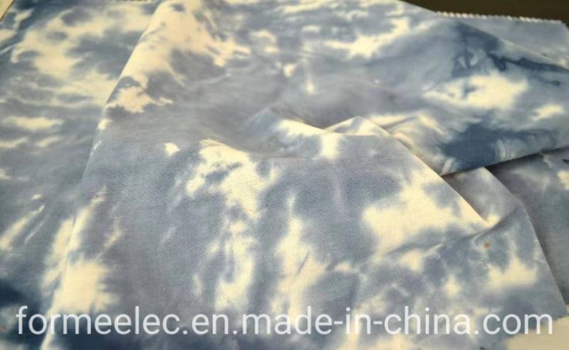 Summer Clothes Fabrics Spring Garment Fabric Shirt Hoody Cotton Fabric 20s 140g Tie-Dyed Poplin