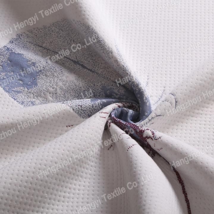 Feather Design Double Polyester Mattress Fabrics
