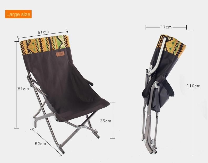 High Appreciated Camping Dustpan Folding Chair
