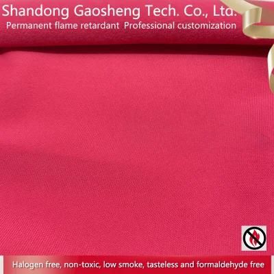 High Quality Luxury Flame Retardant Custom Rose Red Sofa Pillow Furniture Knitted Velvet Fabrics