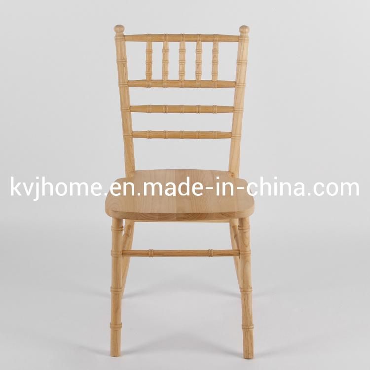 Kvj-7047 Solid Wood Wedding Stacking Tiffany Chivari Chair