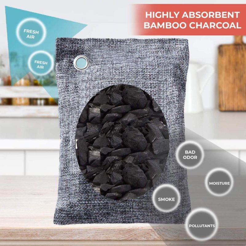 Activated Carbon Deodorant Breathing Green Charcoal Bamboo Genie Charcoal Air Purifying Bag, Remove Odor Refrigerator, Wardrobe