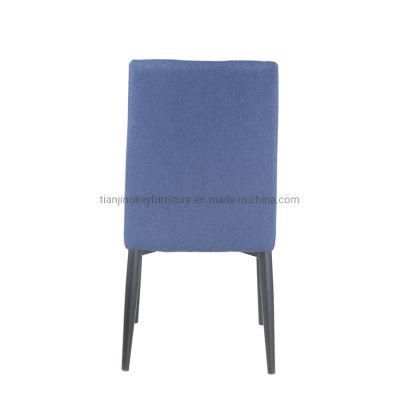 Modern Style Restaurant Hotel Velvet Fabric Many Color Metal Legs Dining Room Chairs