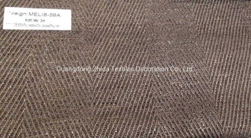 Herring Bone Jacquard Upholstery Covering Sofa Furniture Fabric