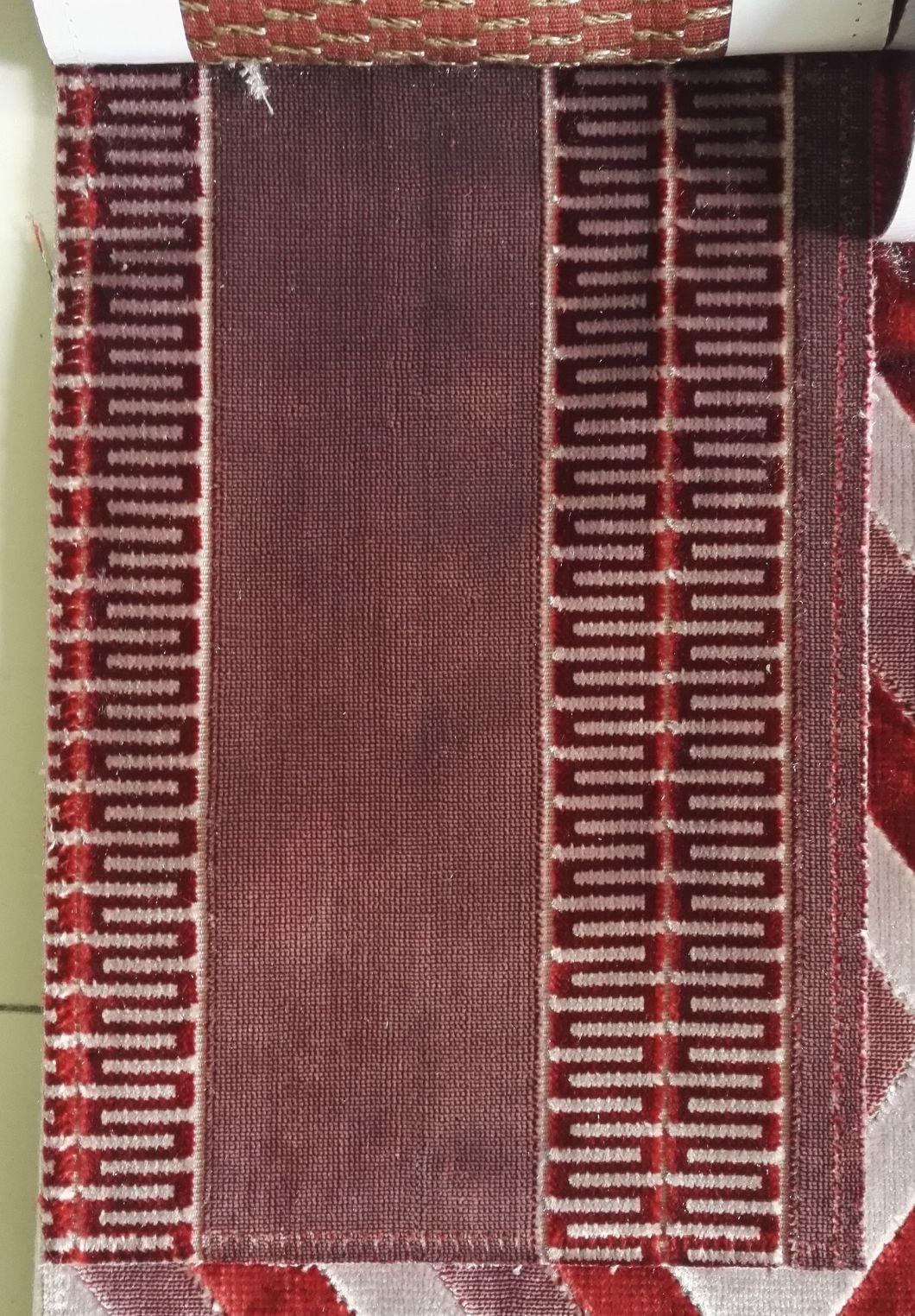 Home Textiles Cut Velvet Terciopelo Upholstery Horizontal Bar Sofa Covering Fabric