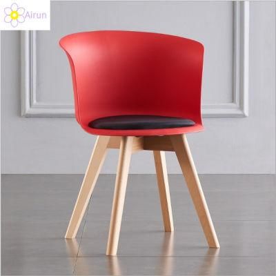 Modern Nordic Conference Negotiation Hotel Fabric Solid Wood Home Lounge Chair