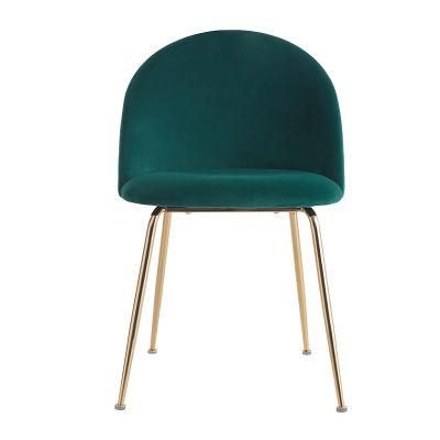 Single Hot Sale Design Leather Cover Single Brown Stainless Steel Frame Velvet Sofa Chair