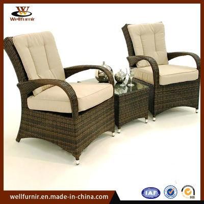 Well Furnir Outdoor Aluminum Rattan Sofa Set with Cushion (WF-412)