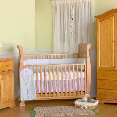 American-Style Wooden Kids Baby Cot Bed Target