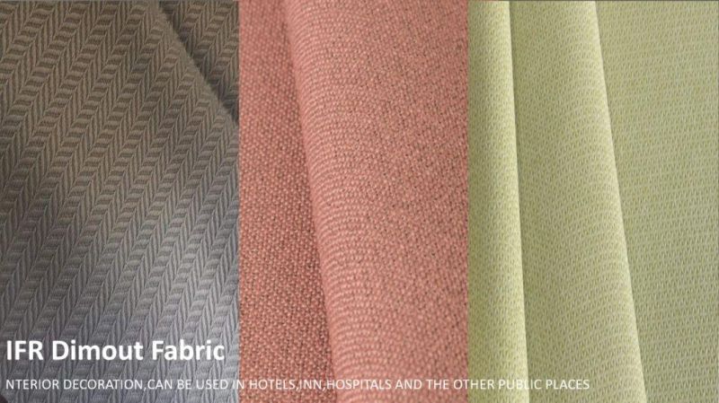 Customized High Color Fastness Flame Retardant Plain Sofa Cover Fabric