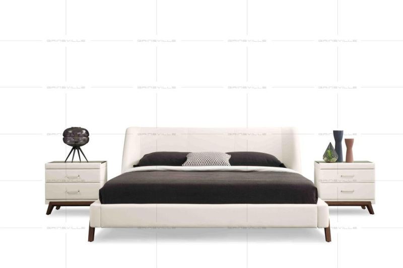 Italy Style Fabric Bed Soft Bed King Double Bed Modern Bed Modern Home Furniture Bedroom Furniture