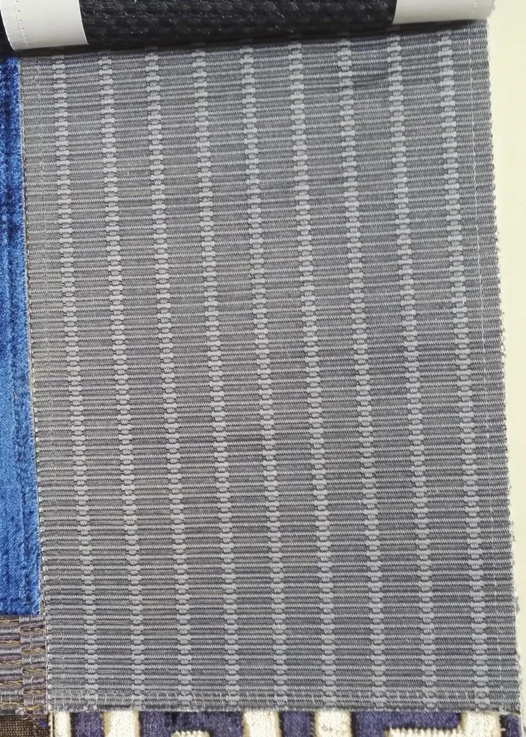Textile Cut Velvet Upholstery Stripe Jacquard Pillow Fabric