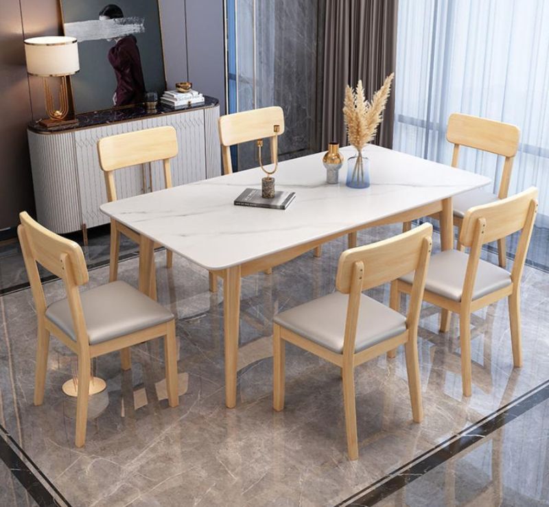 Wholesale Luxury Design Home Furniture Nordic Wooden Leg Dining Chair MID Century Modern Chairs Restaurant Hotel Hall French Style Fabric Velvet Dining Chair