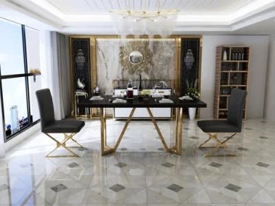 Modern Hotel Luxury Wedding Chair Set Rectangular Shape Design Dining Furniture Set
