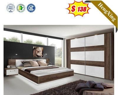 China Wholesale Wooden Office House Bedroom Furniture Set Double Modern Leather King Beds