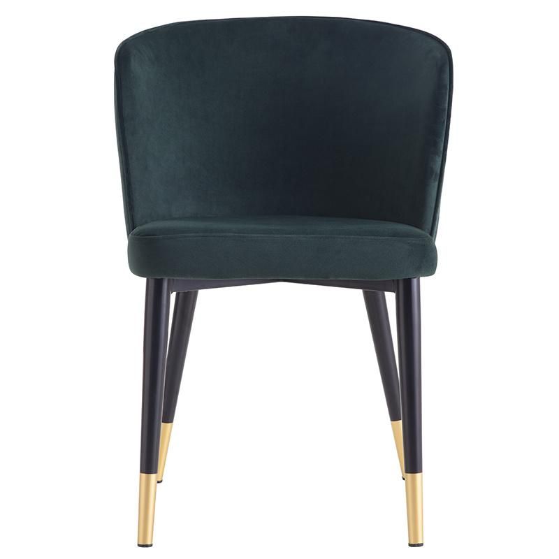 Fashion Upholstered Dining Room Chair Modern Nordic Velvet Restaurant Wood Chair Dining Chair