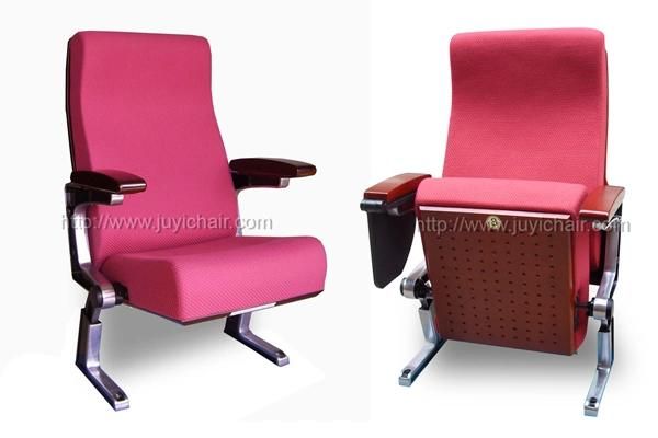 Jy-606 Fabric Cushion Seat Meeting Chair with Write Pad Armrest Chair