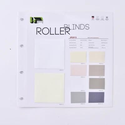 Tone-to-Tone Color Backing Plain Color Roller Blind Fabric for Office Decoration