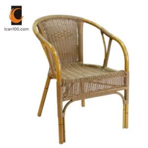 Water Proof Fabric Dining Outdoor Garden Rattan Wicker Furniture Chair for Restaurant (RC-06069)