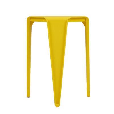 Wholesale Home Kitchen Room Furniture Stacking Plastic Stool Chair for Living Room