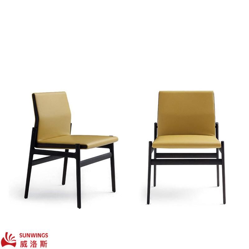 New Dining Wood Chair Modern Dining Room Furniture Fabric / PU Upholstered